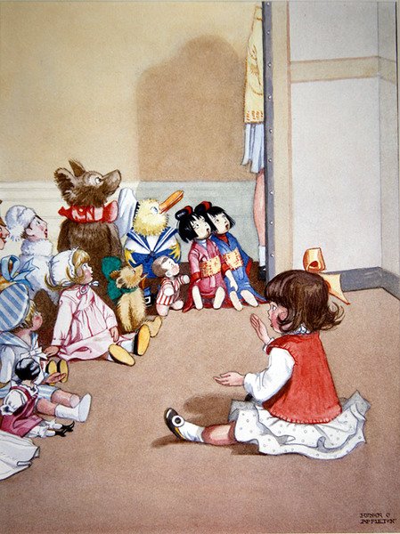 Dorothy erzählt den Kindern eine Geschichte von Honor Charlotte Appleton