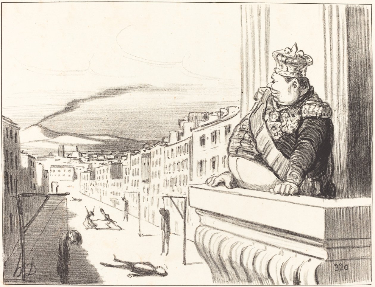 In Neapel - Der beste der Könige... (2. Platte) von Honoré Daumier