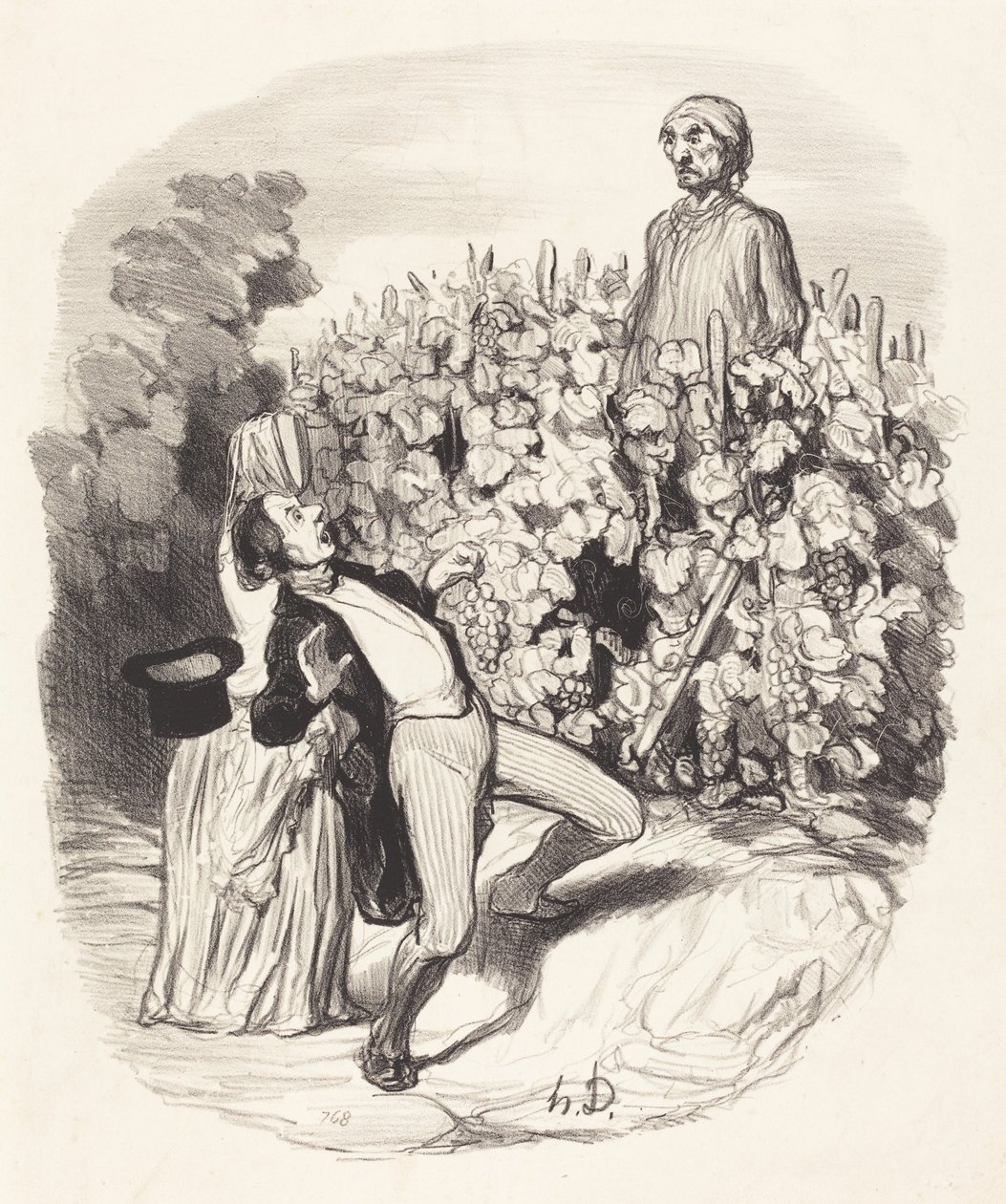 Ah! Saperlotte, ich glaube, wir sind erwischt! von Honoré Daumier