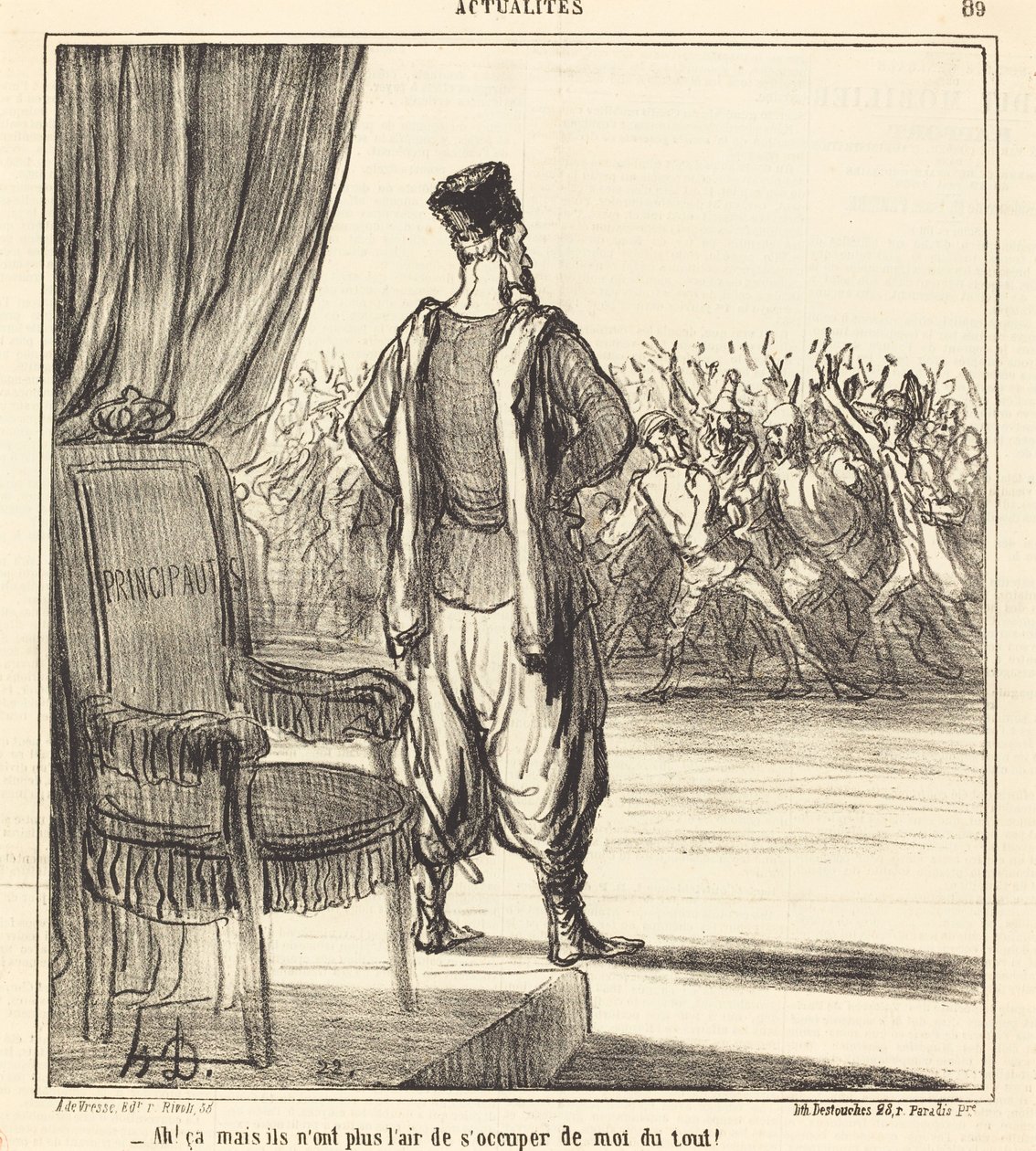 Ah! ... sie kümmern sich nicht mehr um mich von Honoré Daumier