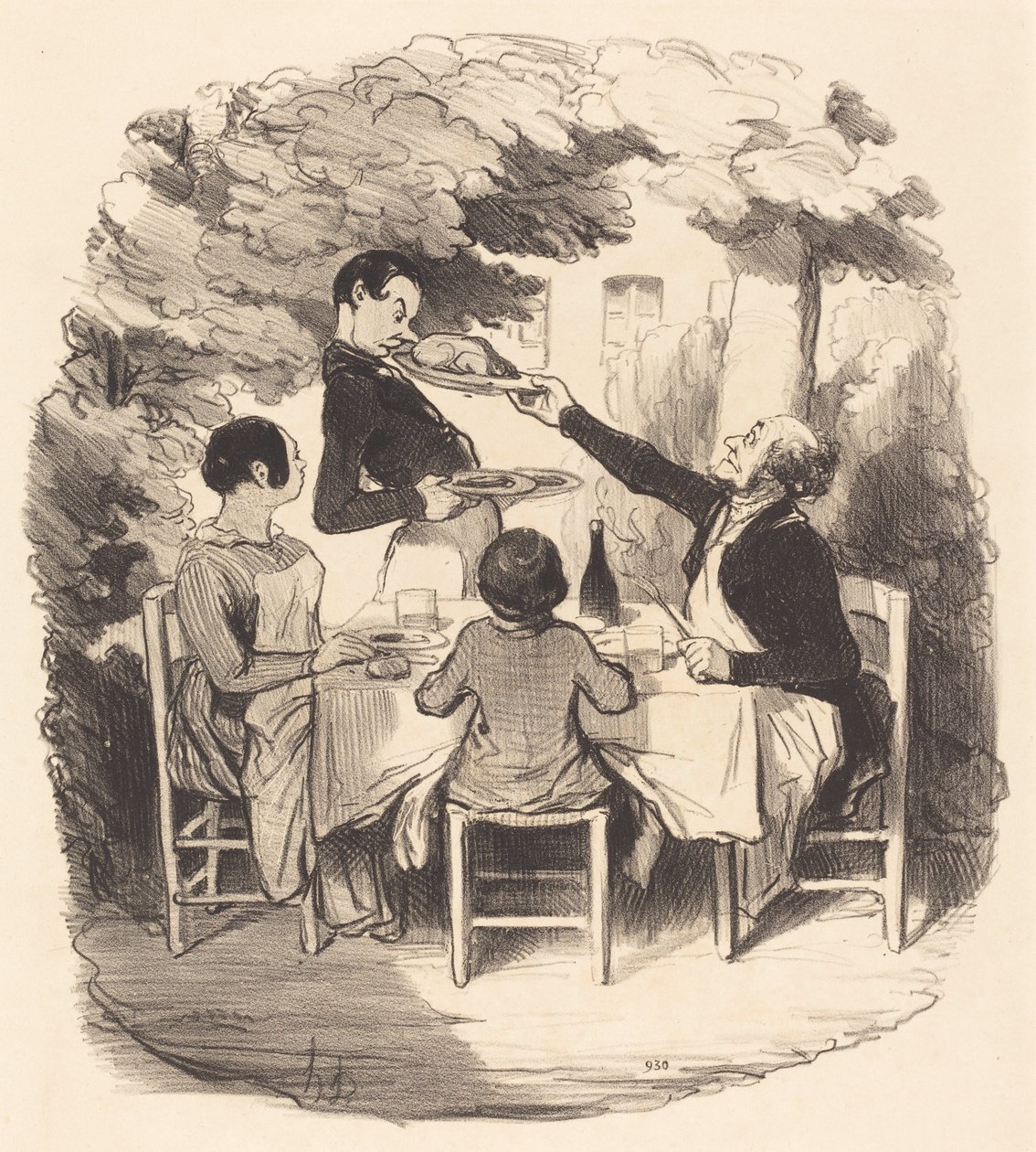 Ah! er ist frisch... aber halt, Junge... von Honoré Daumier