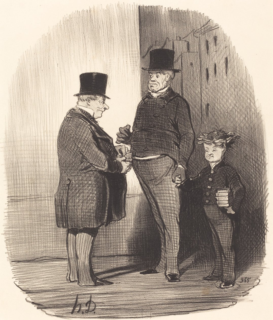 Ah! Sie sind gut in lateinischen Versen, junger Mann... von Honoré Daumier