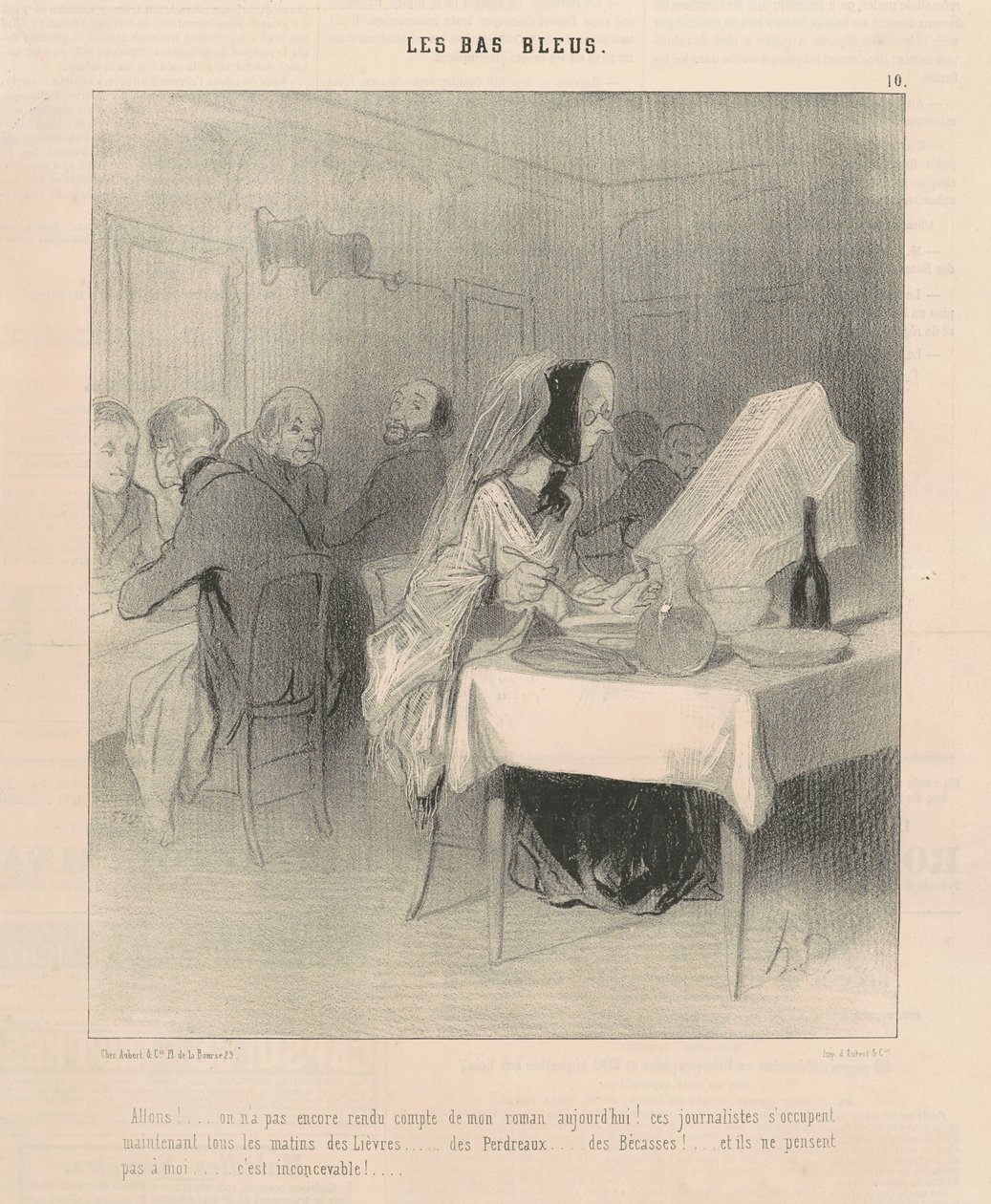 Los! ... Man hat noch nicht über meinen Roman berichtet ... von Honoré Daumier