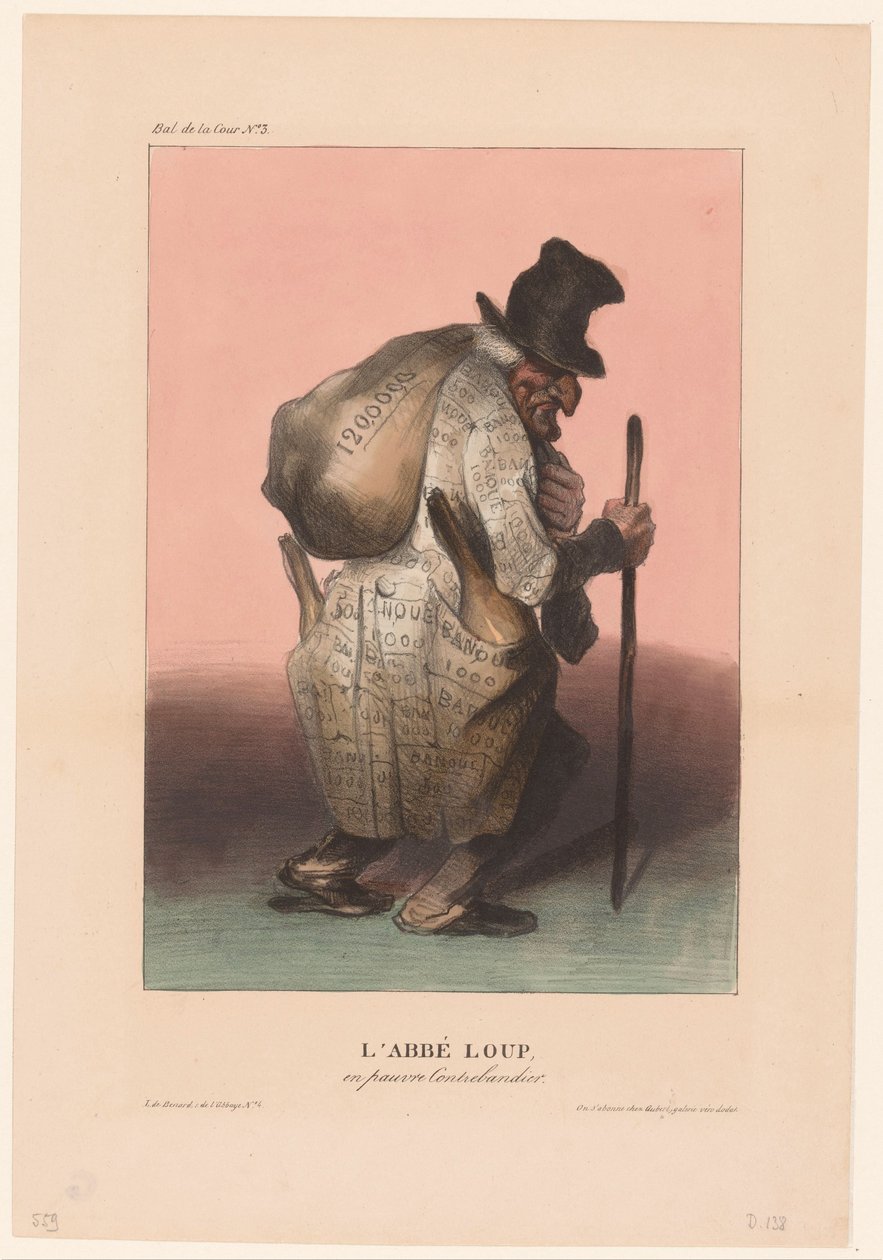 Baron Joseph-Dominique Louis als armer Schmuggler von Honoré Daumier