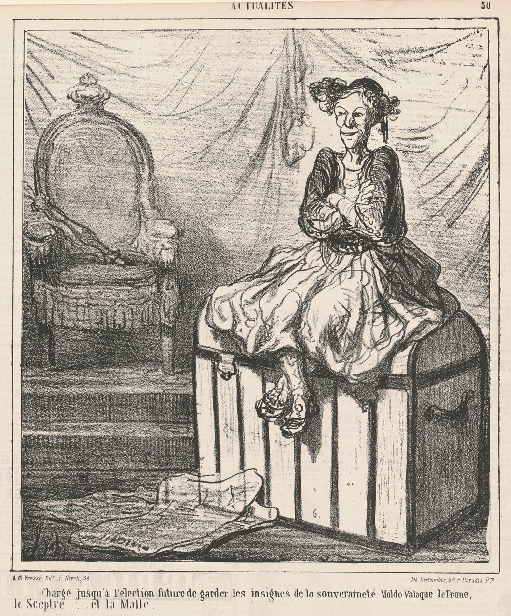 Beauftragt ... die Insignien der Souveränität zu bewachen von Honoré Daumier