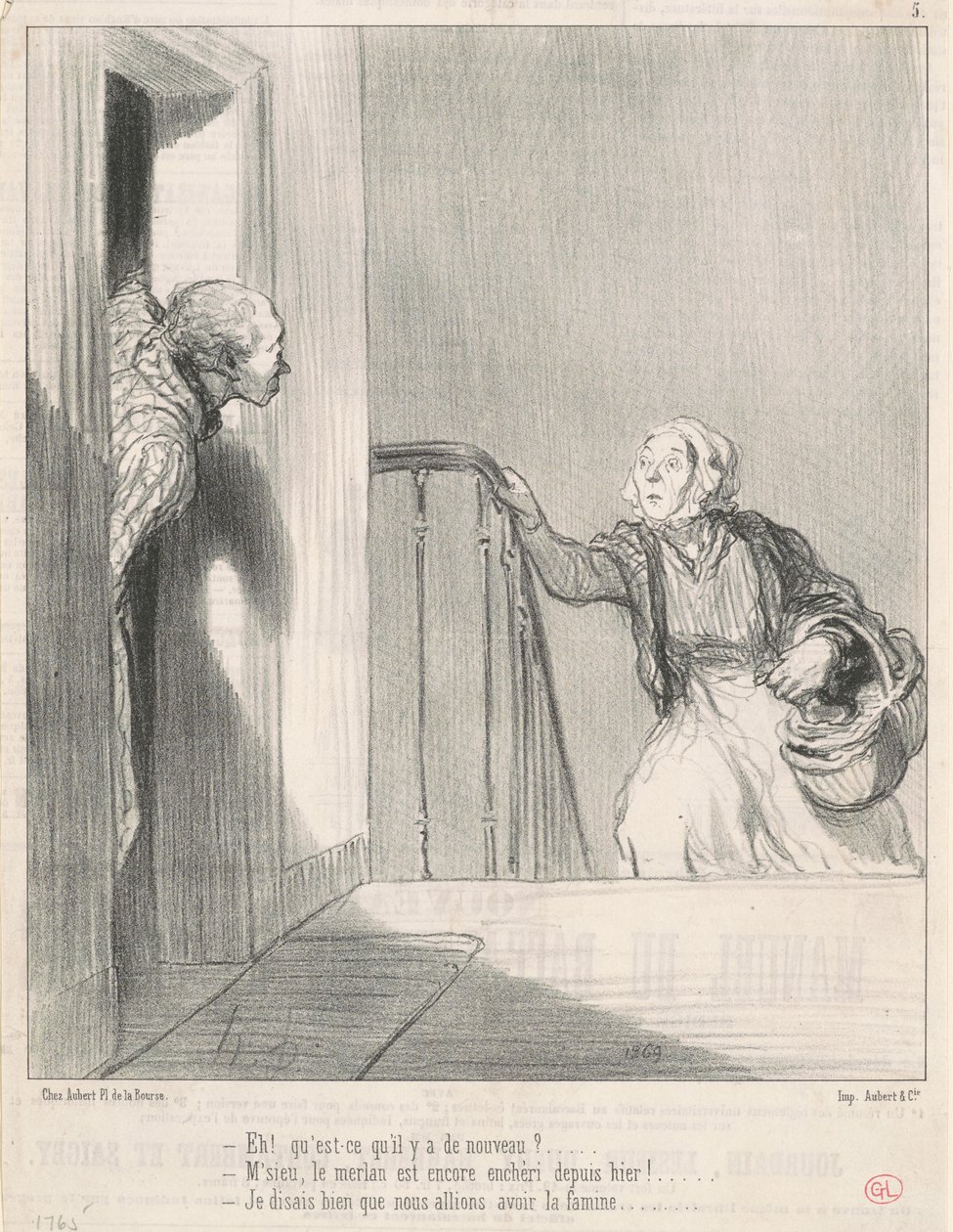 Eh! Was gibt es Neues? ... von Honoré Daumier