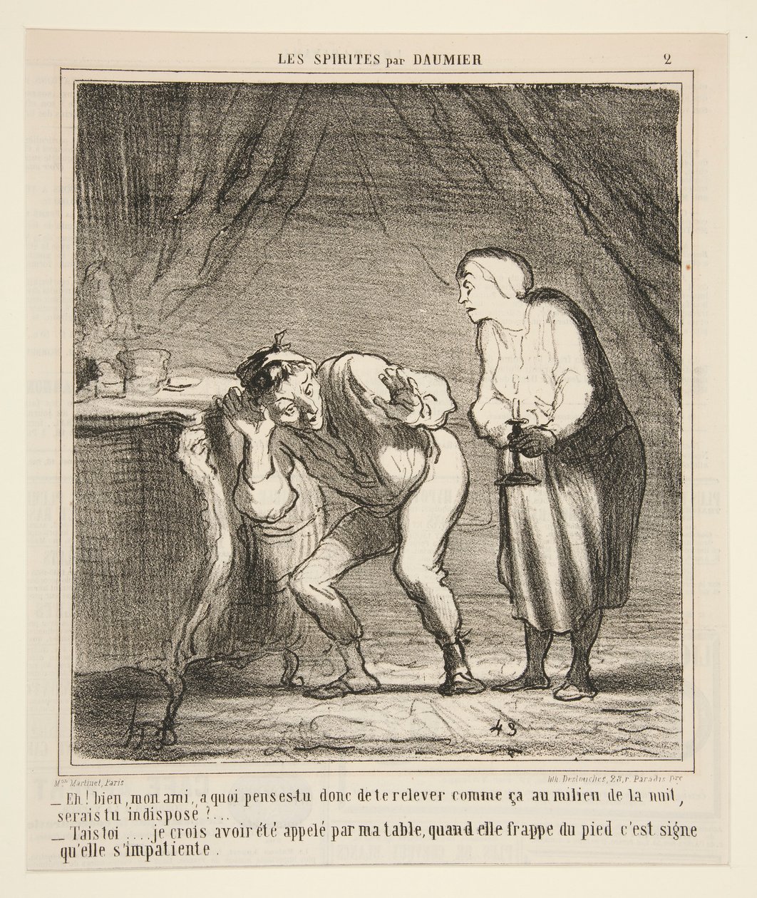 Nun, mein Freund, woran denkst du, dass du so aufstehst? von Honoré Daumier