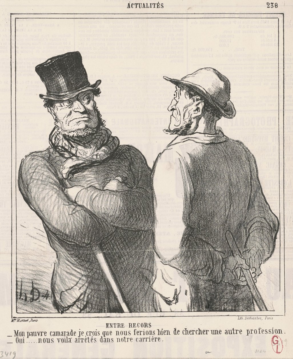 Zwischen Rekorden von Honoré Daumier