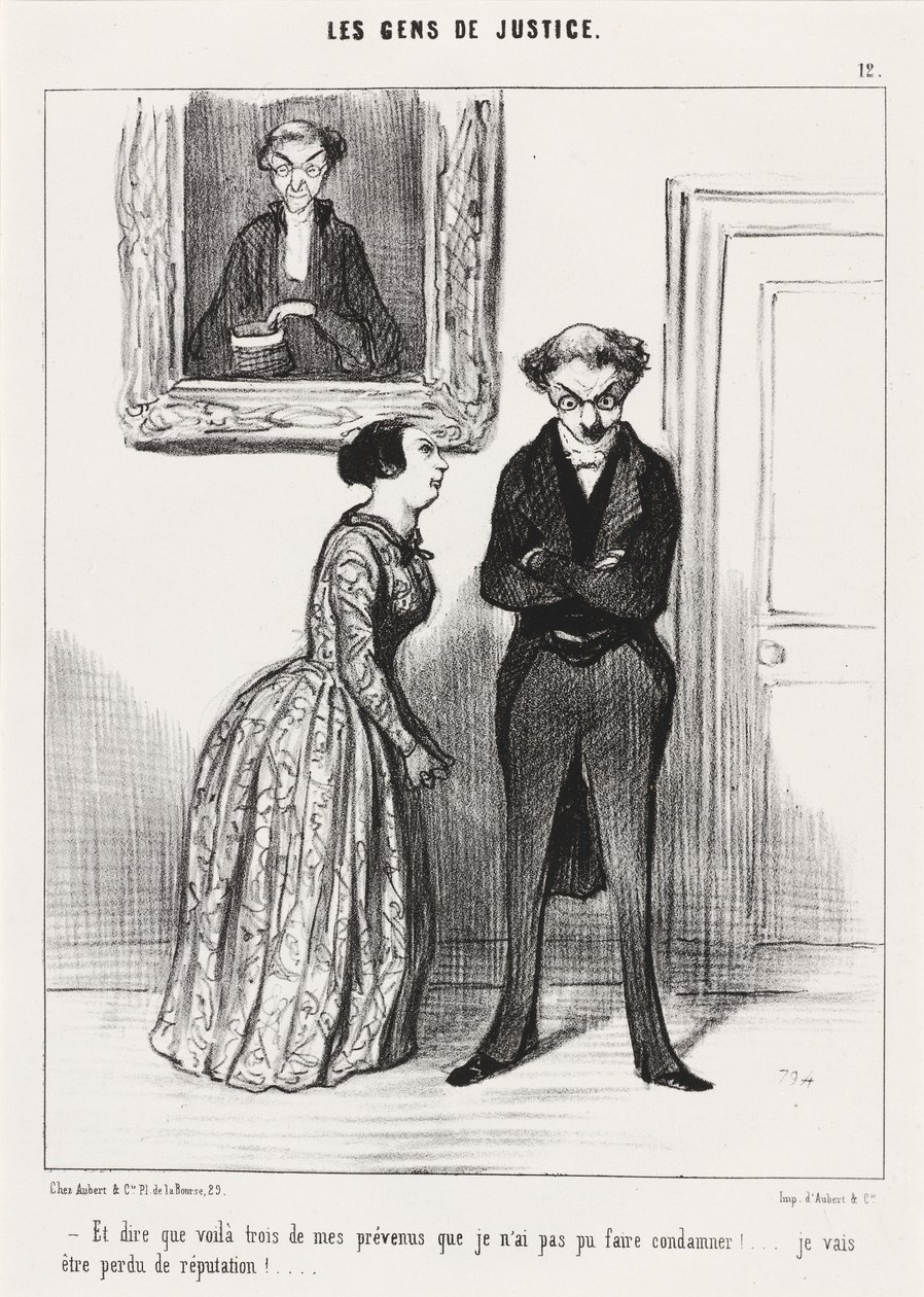 Und zu sagen, dass ich drei... Angeklagte nicht verurteilen konnte!... von Honoré Daumier