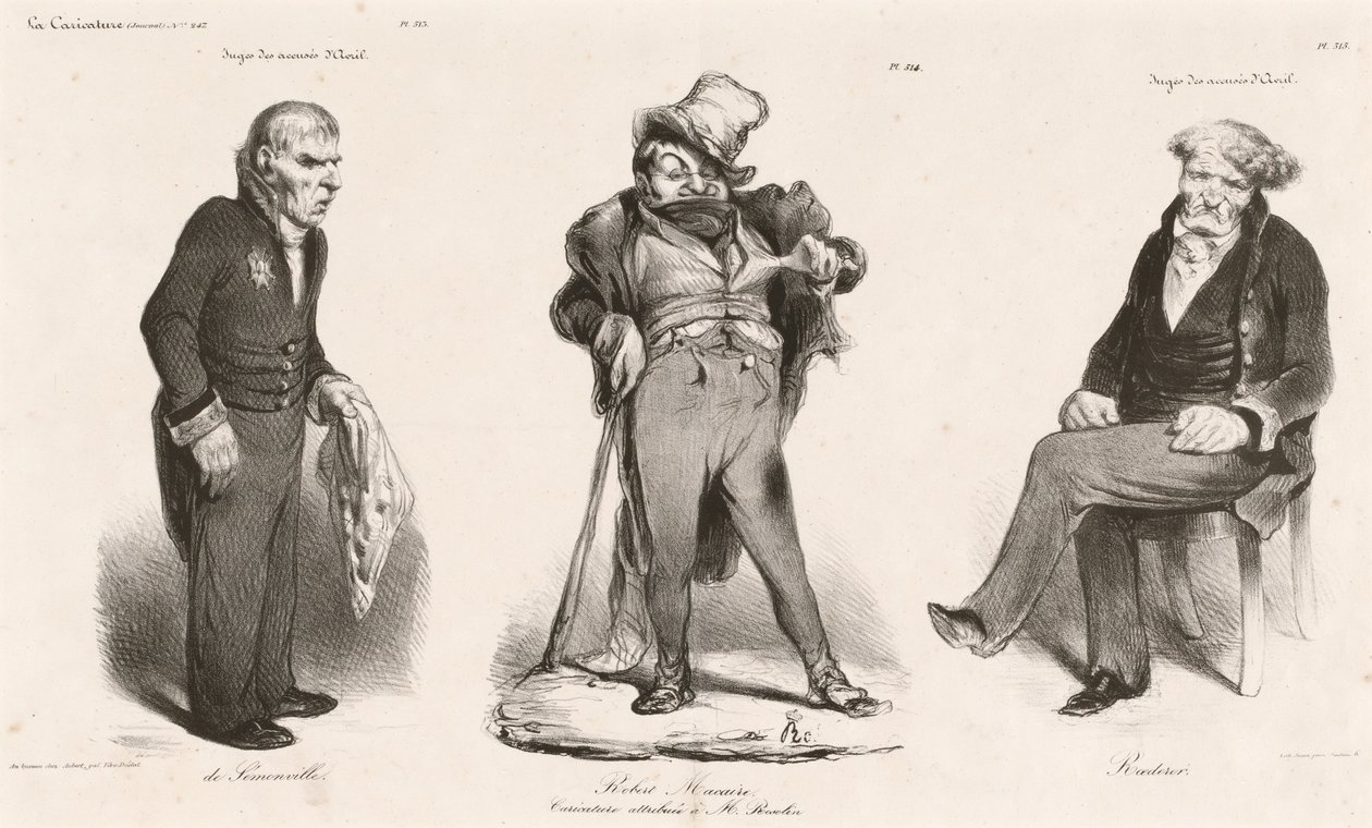 Huguet de Sémonville - Robert Macaire (Thiers) - Graf Roederer von Honoré Daumier
