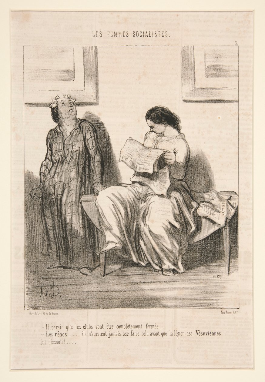 Es scheint, dass die Clubs vollständig geschlossen werden von Honoré Daumier