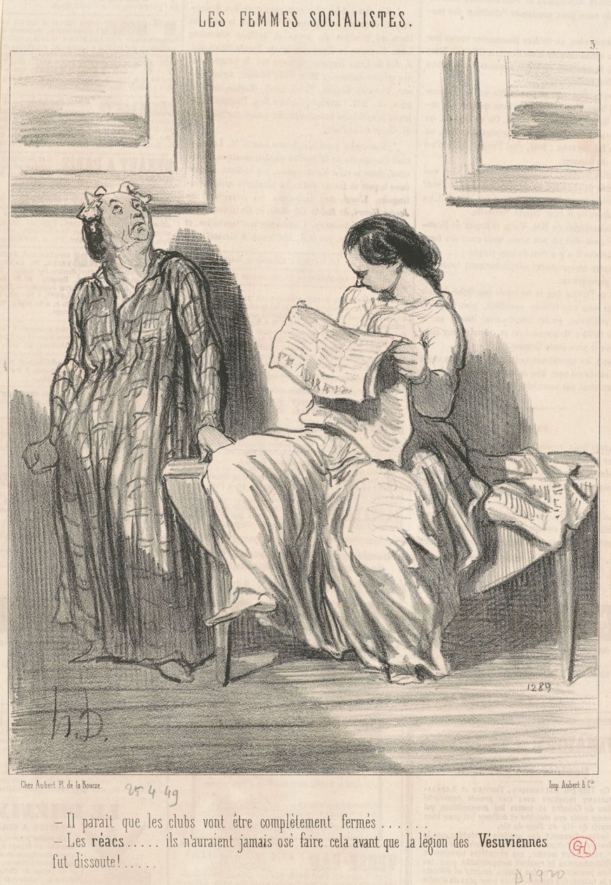 Es scheint, dass die Clubs geschlossen werden ... von Honoré Daumier
