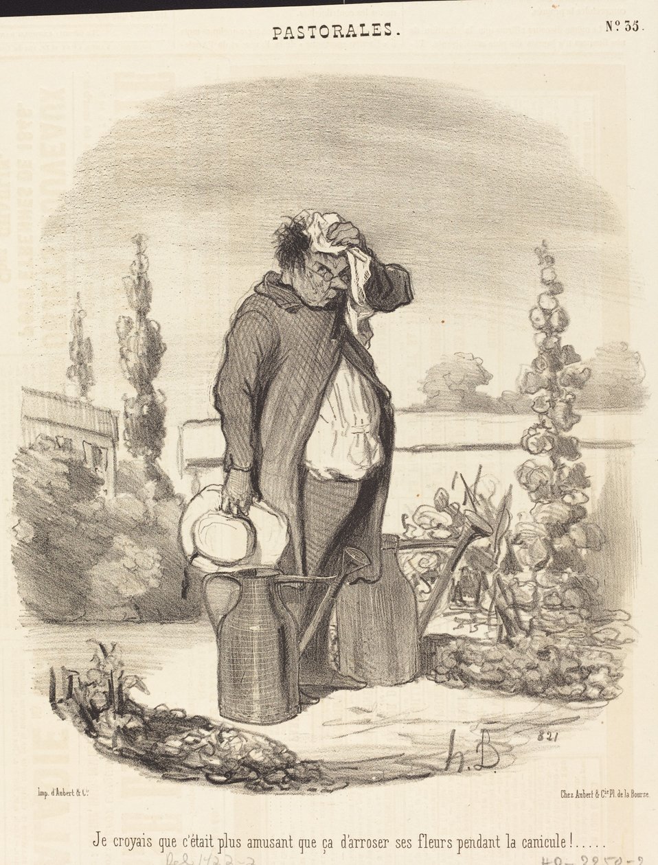 Ich dachte, es wäre lustiger als das... von Honoré Daumier