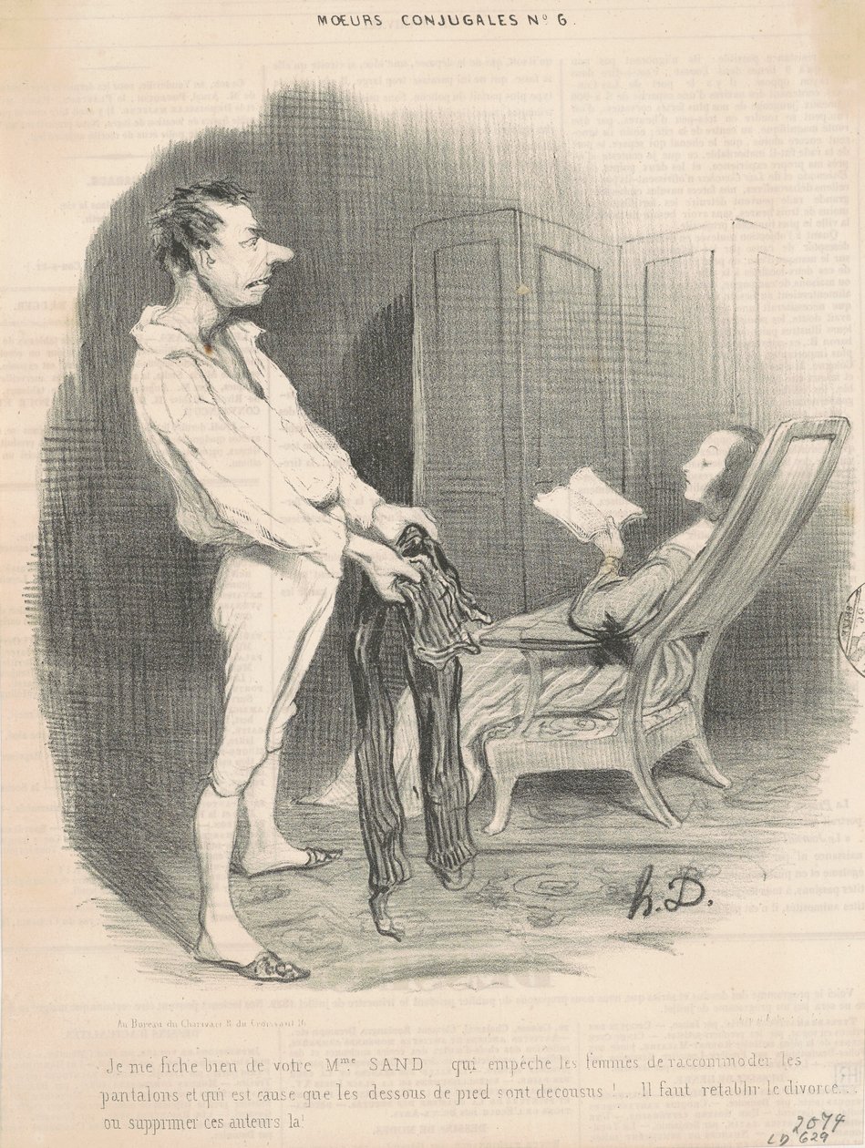 Es ist mir egal, was Ihre Frau Sand sagt ... von Honoré Daumier