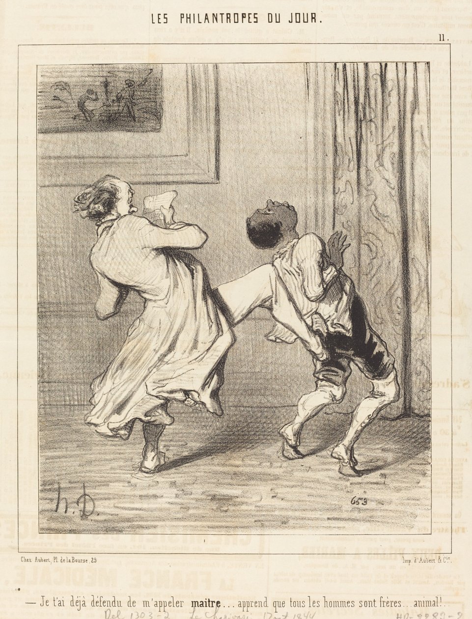 Ich habe dir schon gesagt, du sollst mich nicht Meister nennen... von Honoré Daumier
