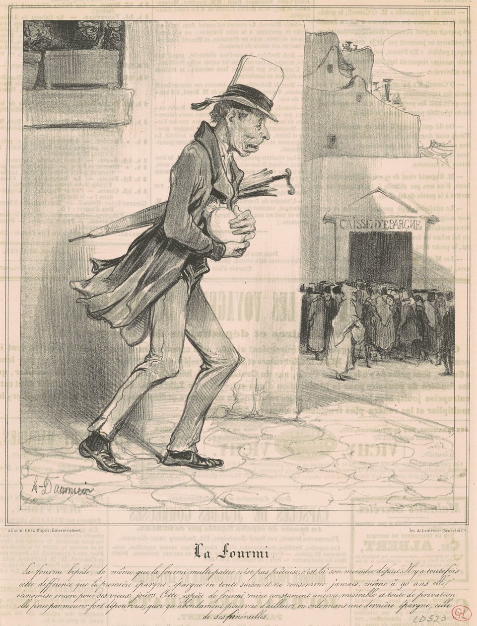 Die Ameise von Honoré Daumier