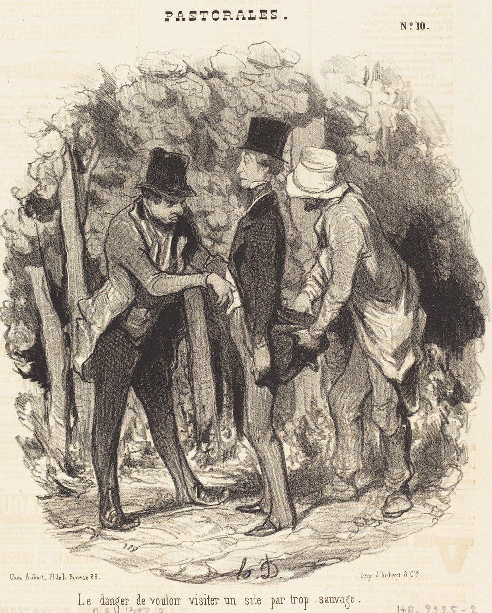 Die Gefahr... eine zu wilde Seite zu besuchen von Honoré Daumier