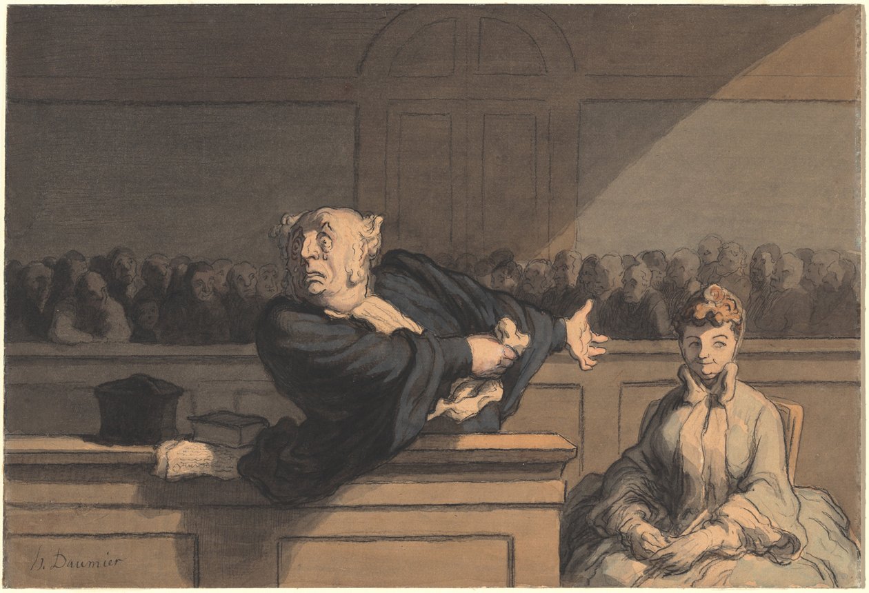 Le Défenseur (Verteidiger) von Honoré Daumier