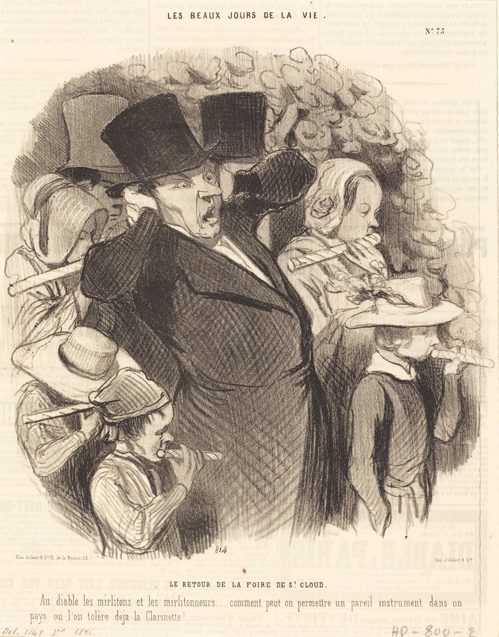 Die Rückkehr vom Jahrmarkt in Saint-Cloud von Honoré Daumier