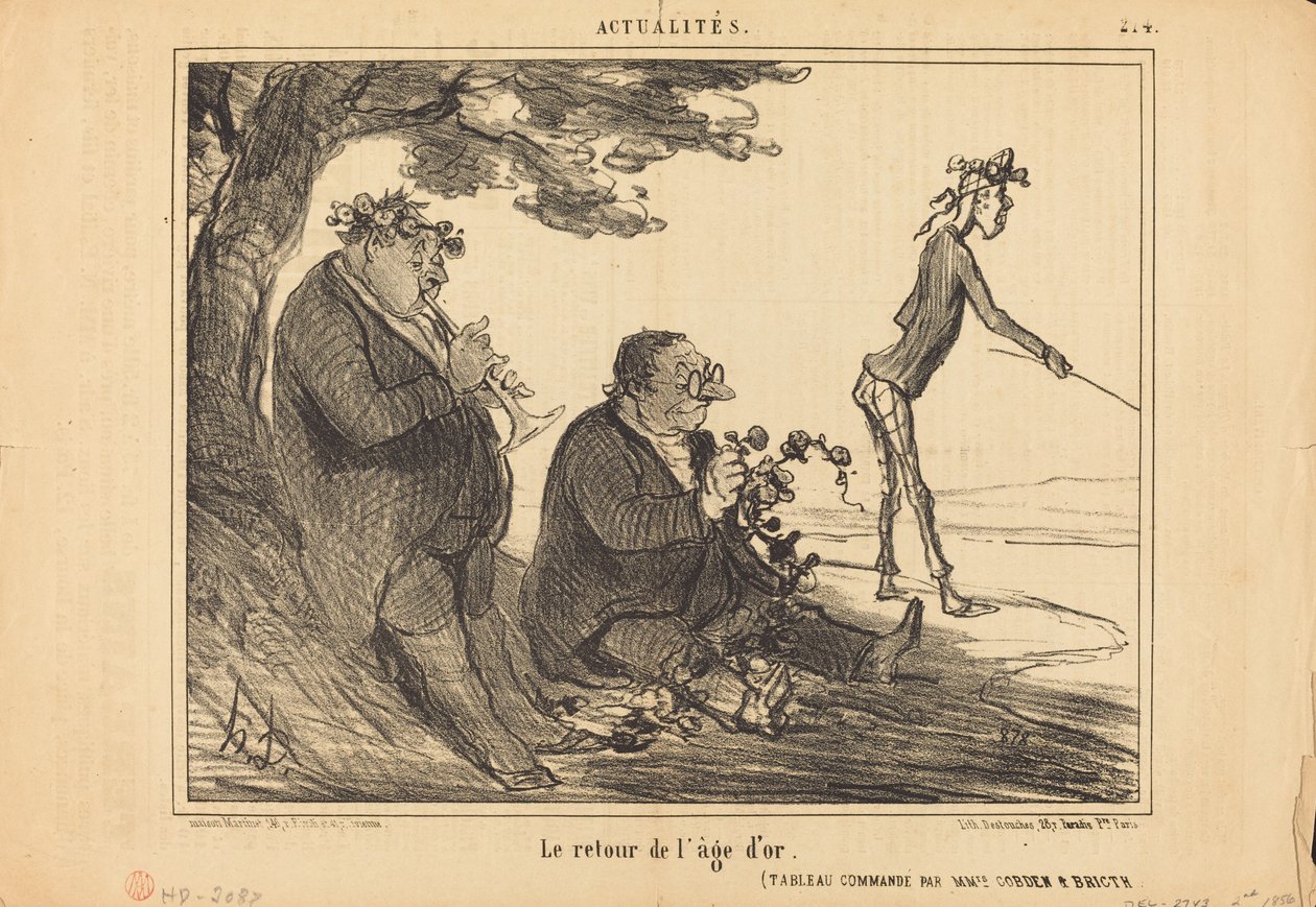 Die Rückkehr des goldenen Zeitalters von Honoré Daumier