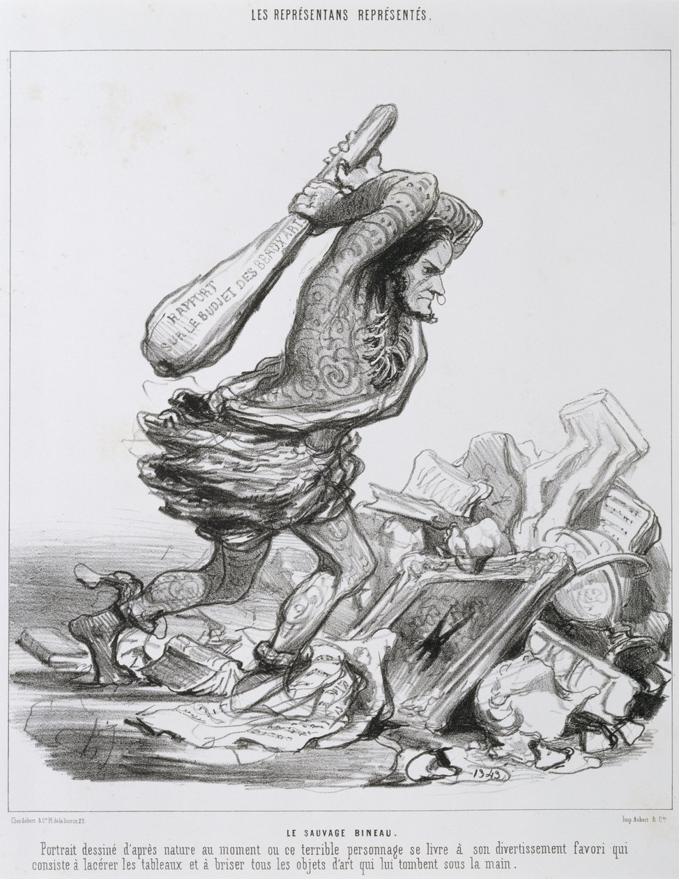 Le Sauvage Bineau von Honoré Daumier