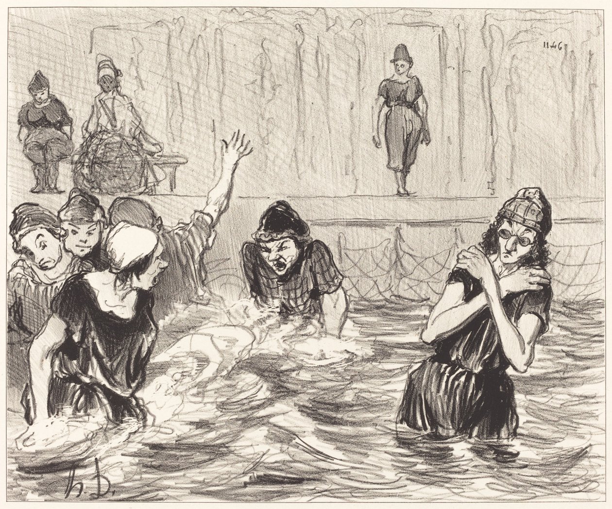 Die Barbotteuses von Honoré Daumier