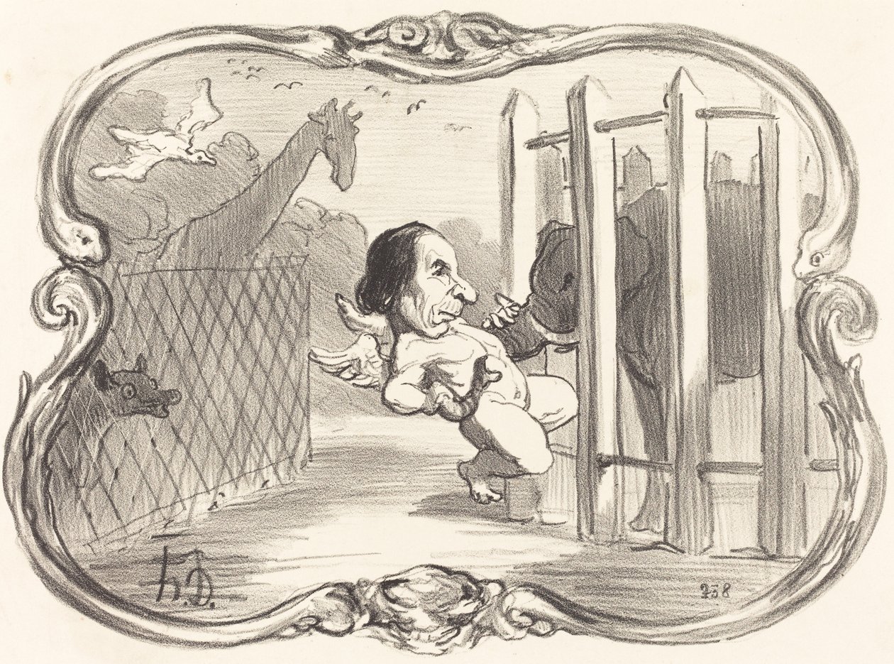 Die Unglücke des Chemikers Dumas von Honoré Daumier