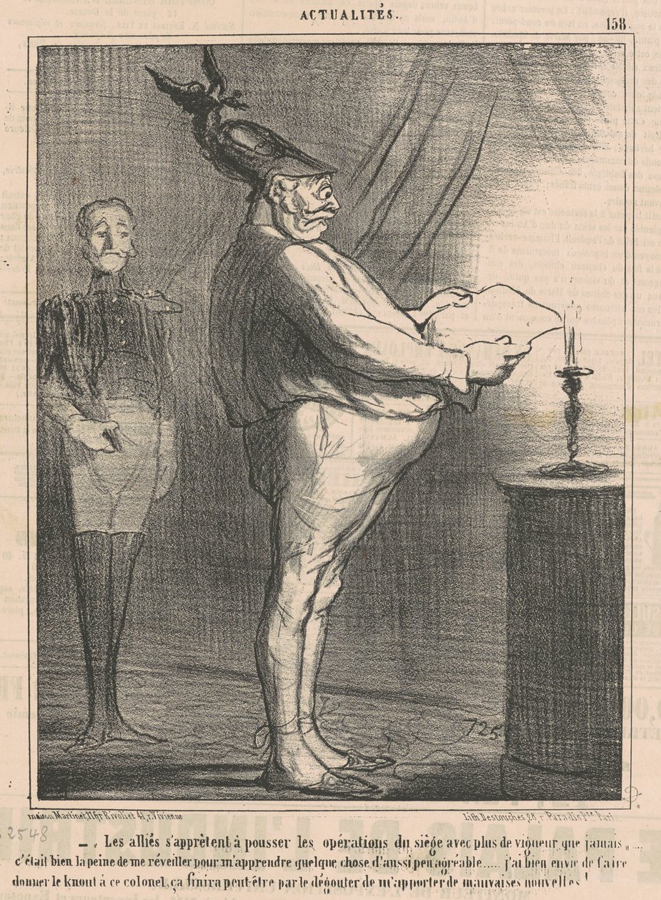 Die Alliierten bereiten sich darauf vor, die Operationen fortzusetzen ... von Honoré Daumier