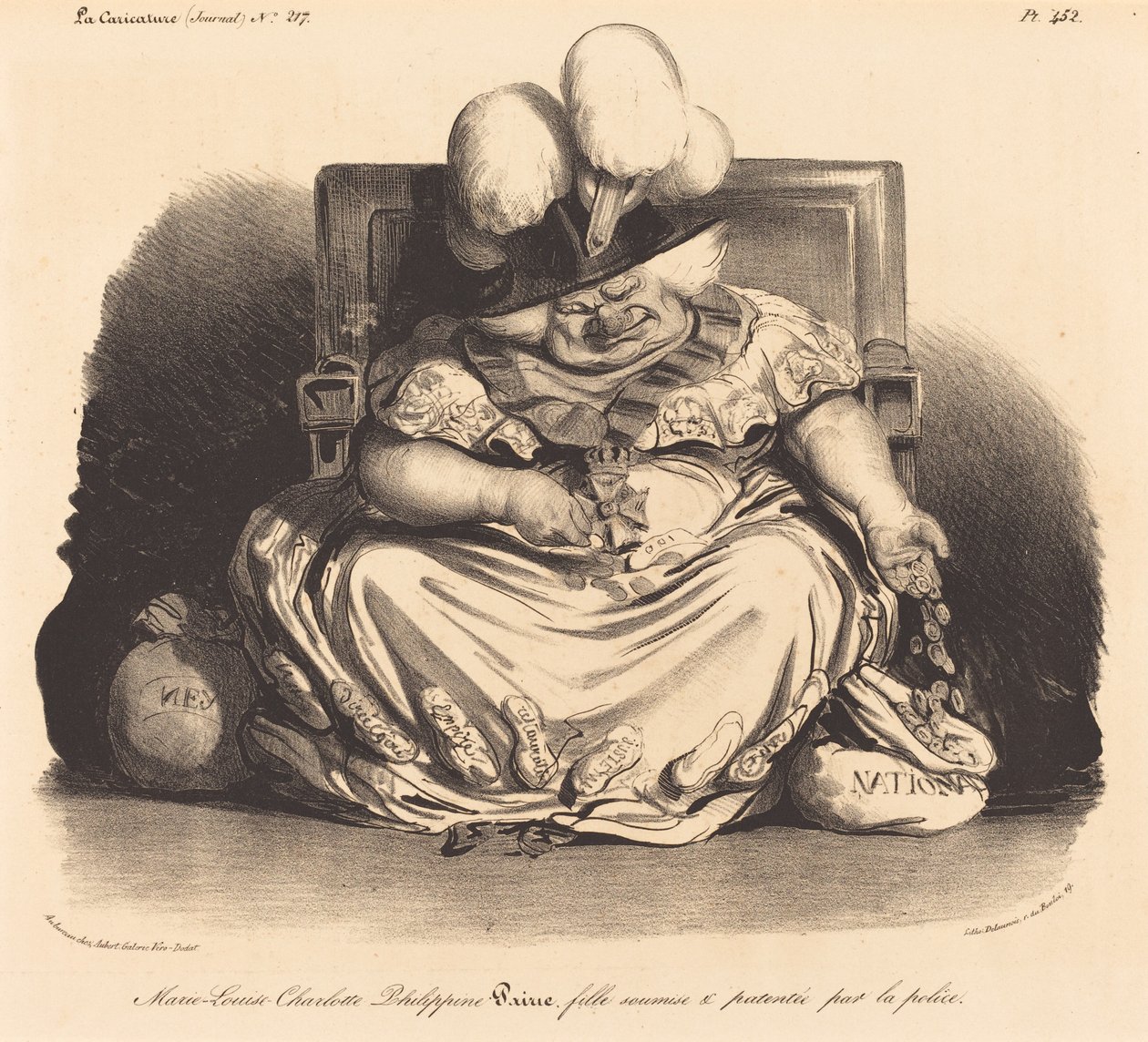 Marie-Louise-Charlotte-Philippinepairie von Honoré Daumier