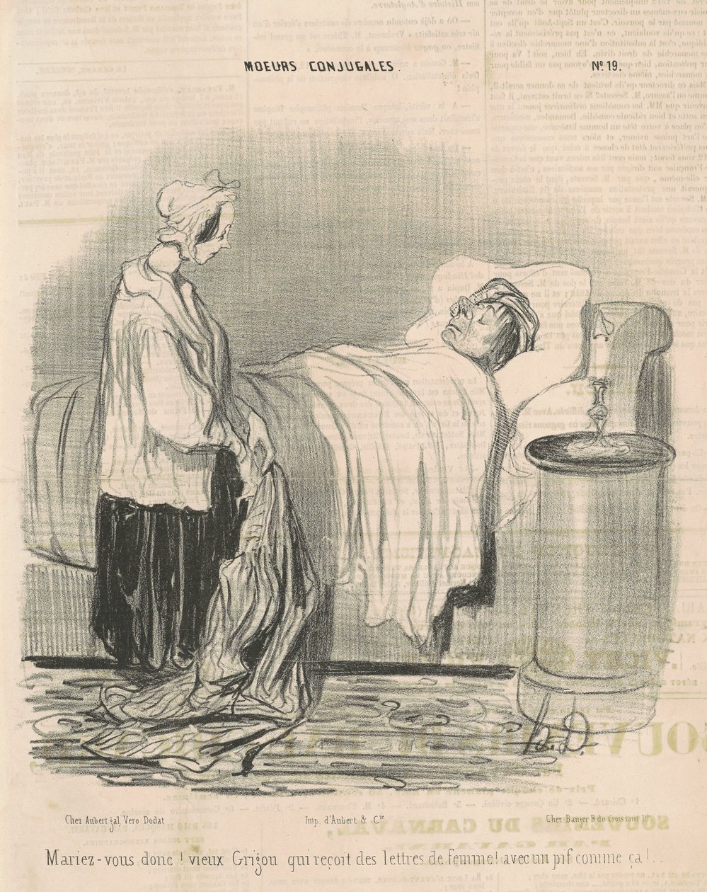 Heiraten Sie doch! alter Griesgram ... von Honoré Daumier
