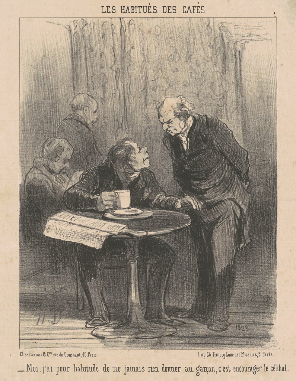 Ich bin es gewohnt, ... nichts zu geben von Honoré Daumier