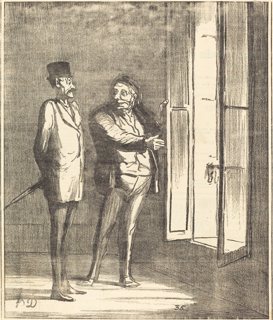 Monsieur wird hier sehr gut sein... von Honoré Daumier