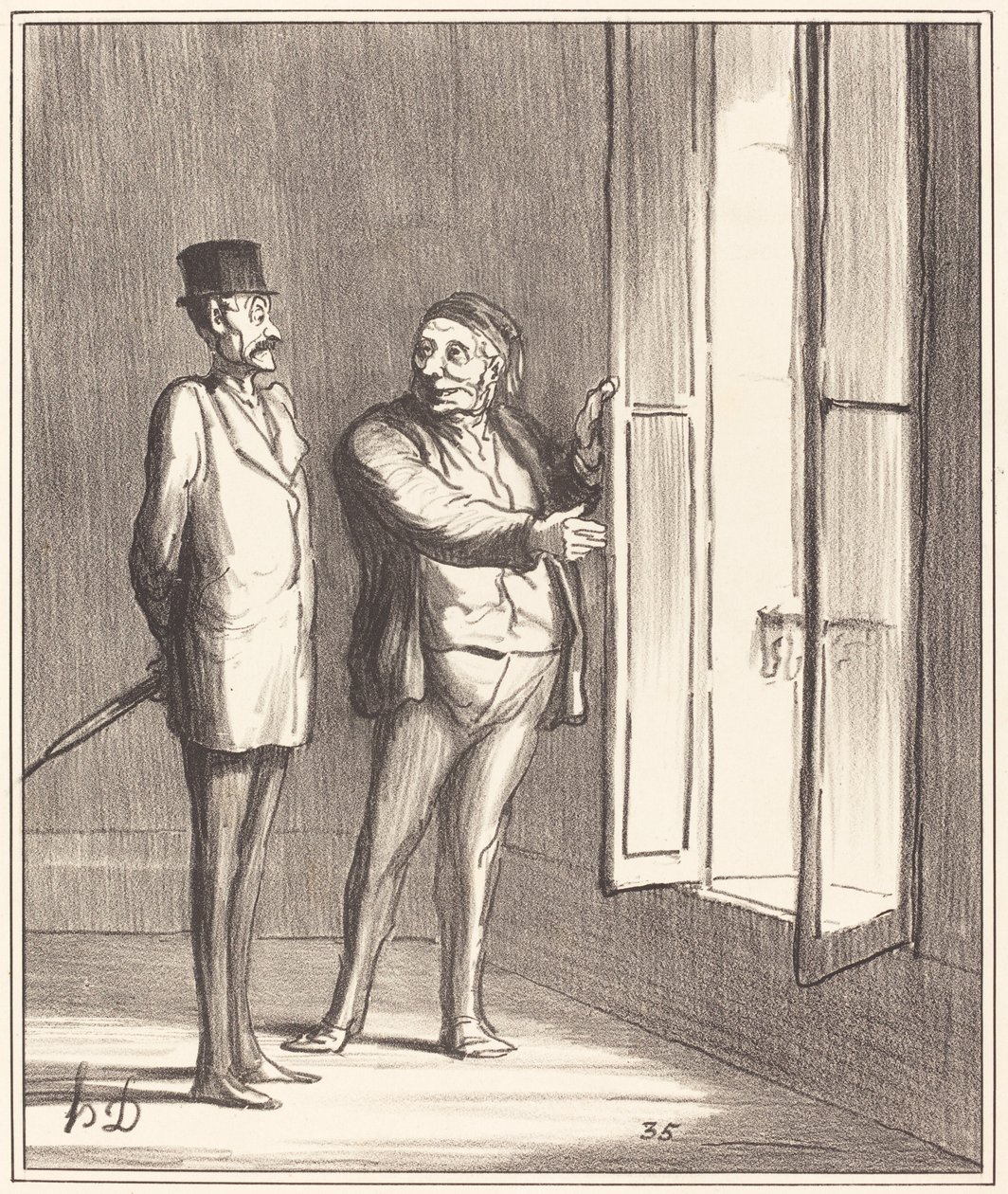 Monsieur wird hier sehr gut sein... von Honoré Daumier