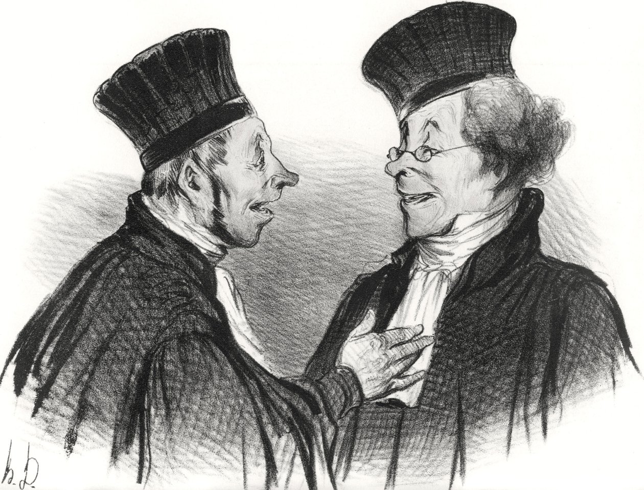 Mein Lieber! Du bist ohnmächtig geworden... bewundernswert. Es hat wirklich einen bleibenden Eindruck hinterlassen!, 1838 von Honoré Daumier