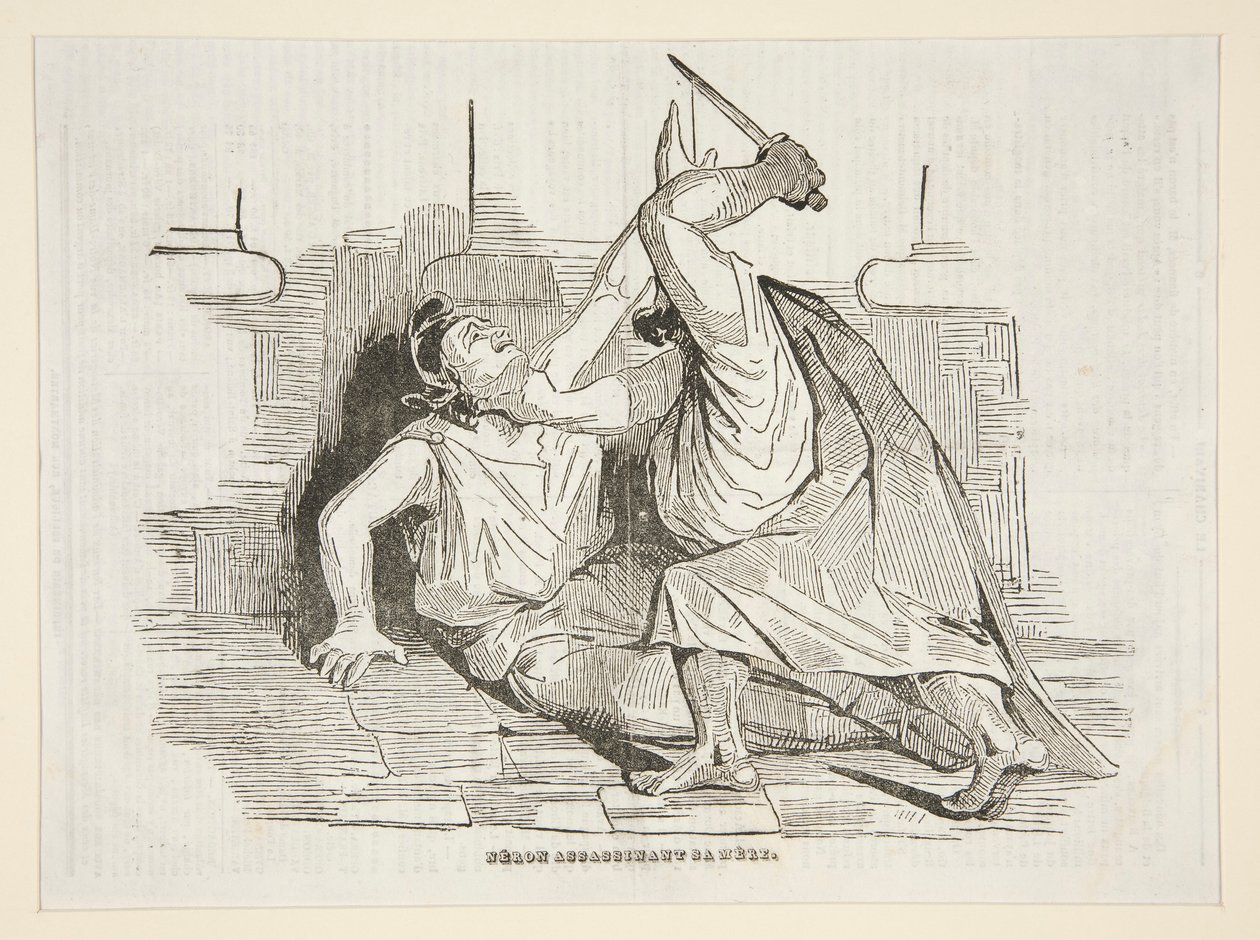 Nero ermordet seine Mutter von Honoré Daumier