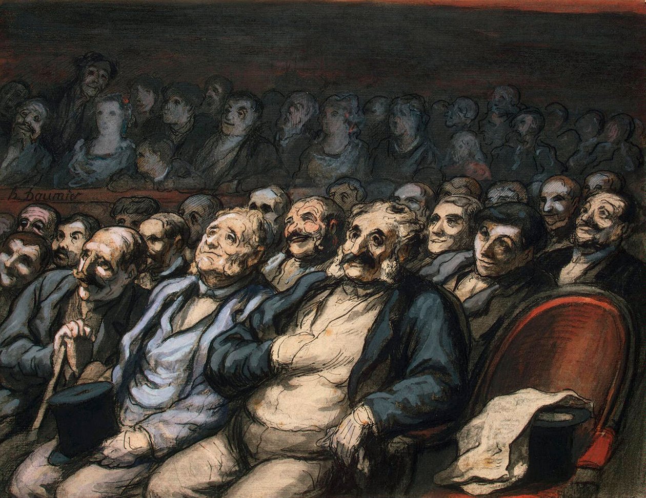 Orchestersitz, 1856-1858 von Honoré Daumier