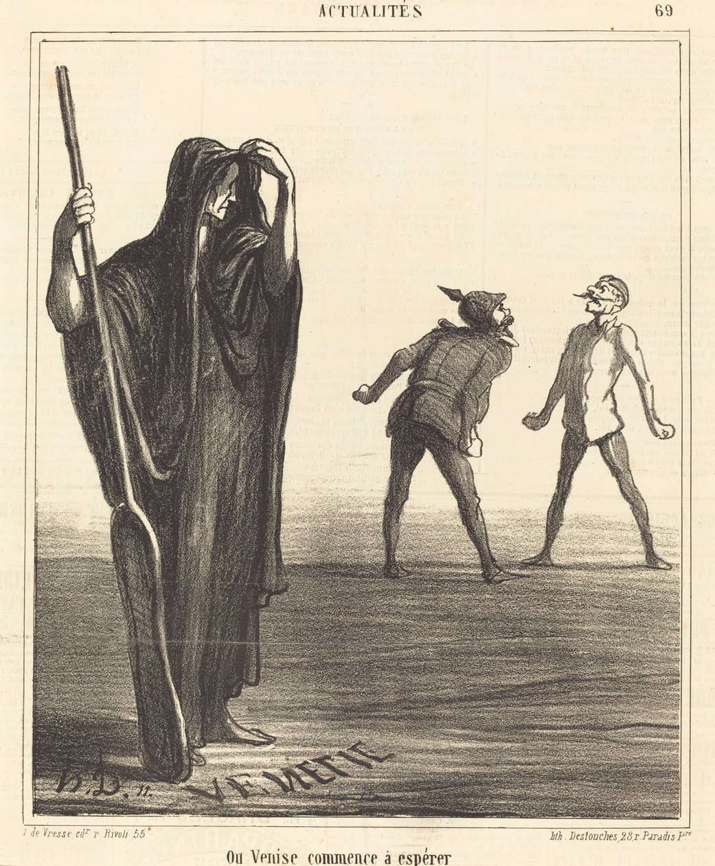 Wo Venedig zu hoffen beginnt von Honoré Daumier