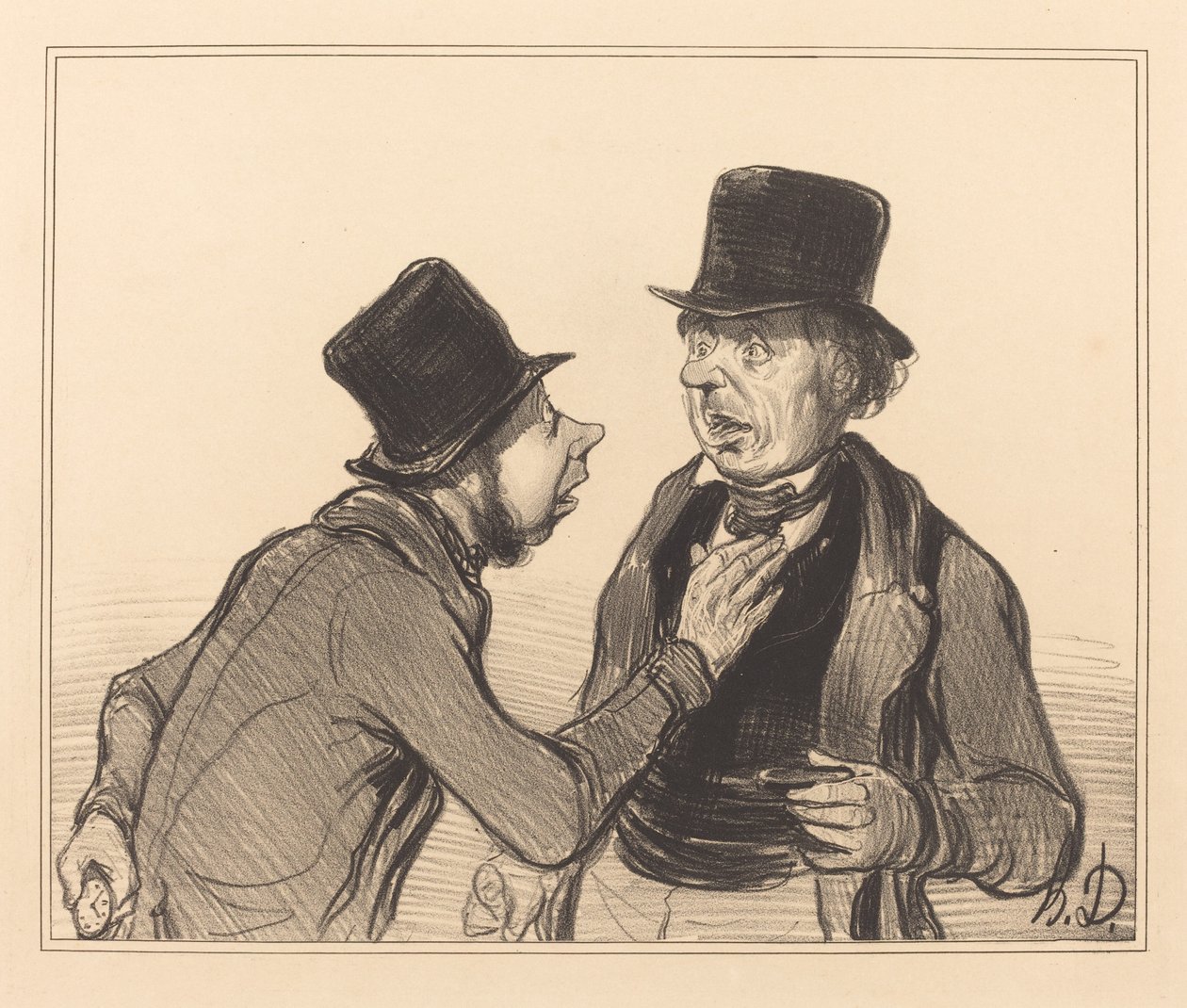 Ja, Monsieur, Sie sind nicht aus Paris... von Honoré Daumier