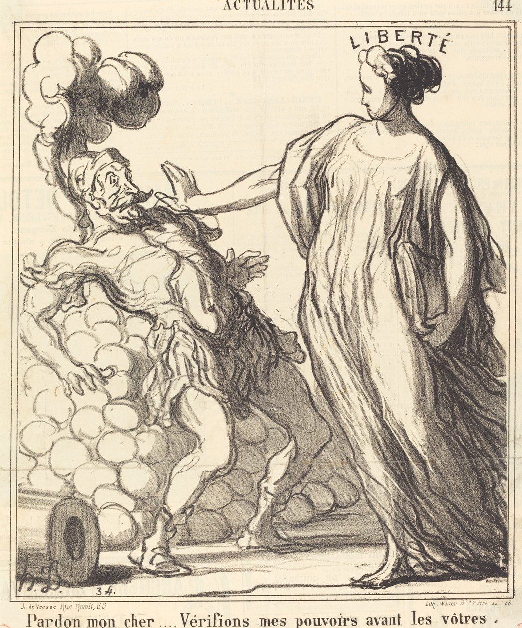Pardon mein Lieber... von Honoré Daumier