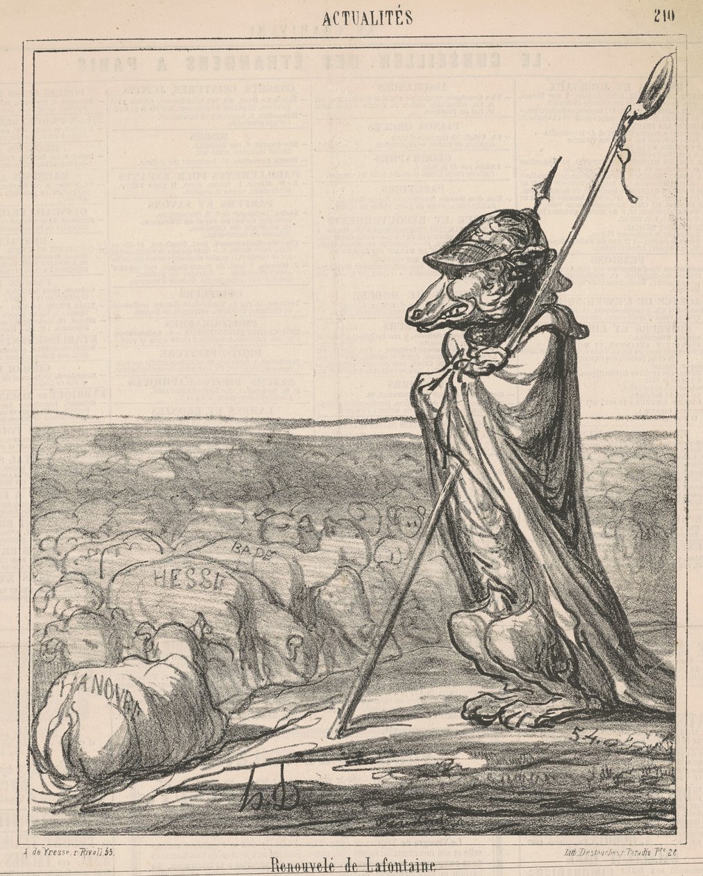 Erneuert von der Quelle von Honoré Daumier