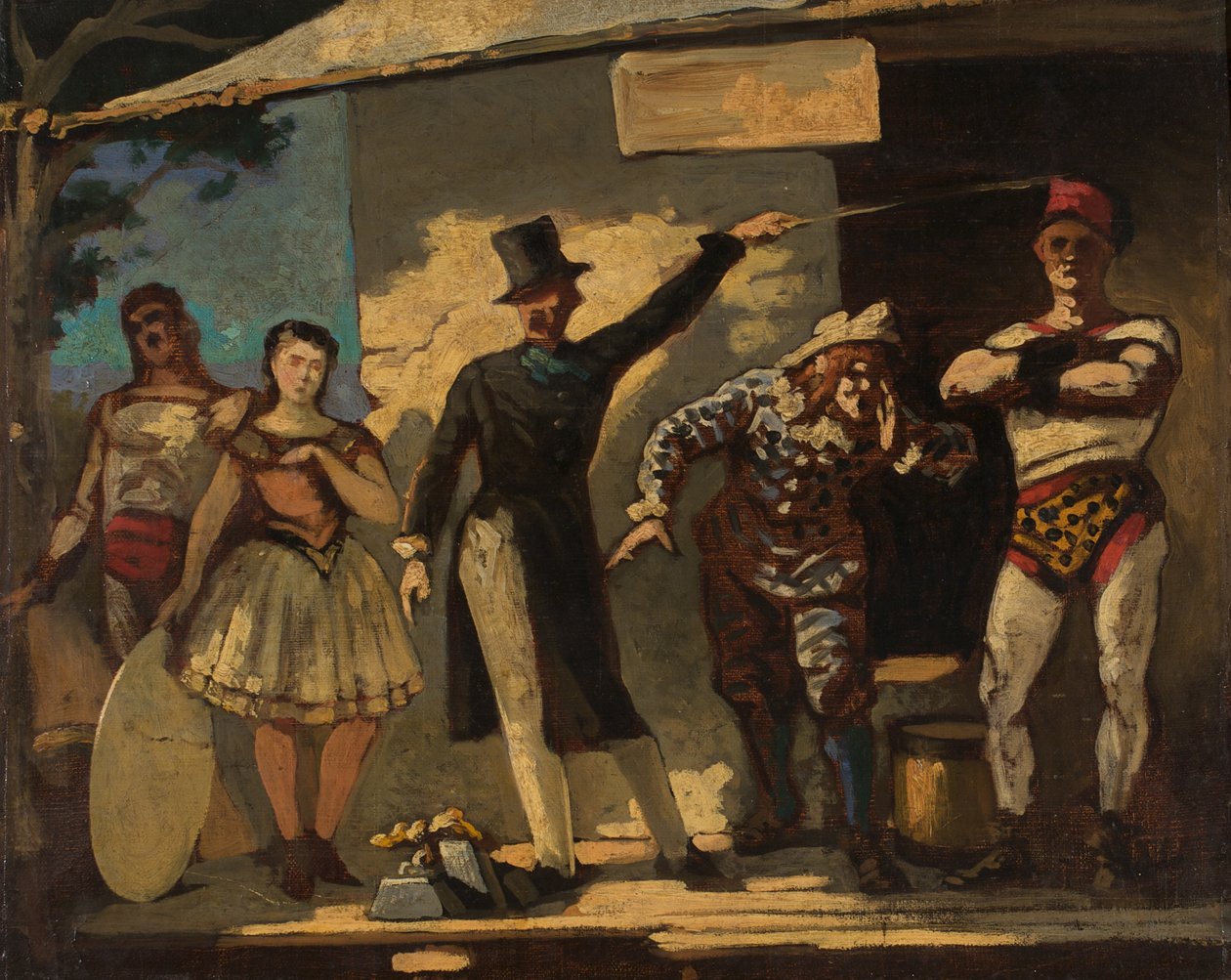 Die Saltimbanques, zwischen 1860 und 1865 von Honoré Daumier
