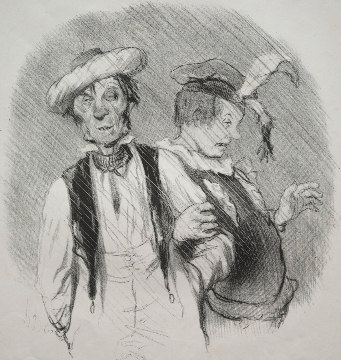 Die schönen Tage des Lebens, Platte 18: Mardi gras von Honoré Daumier