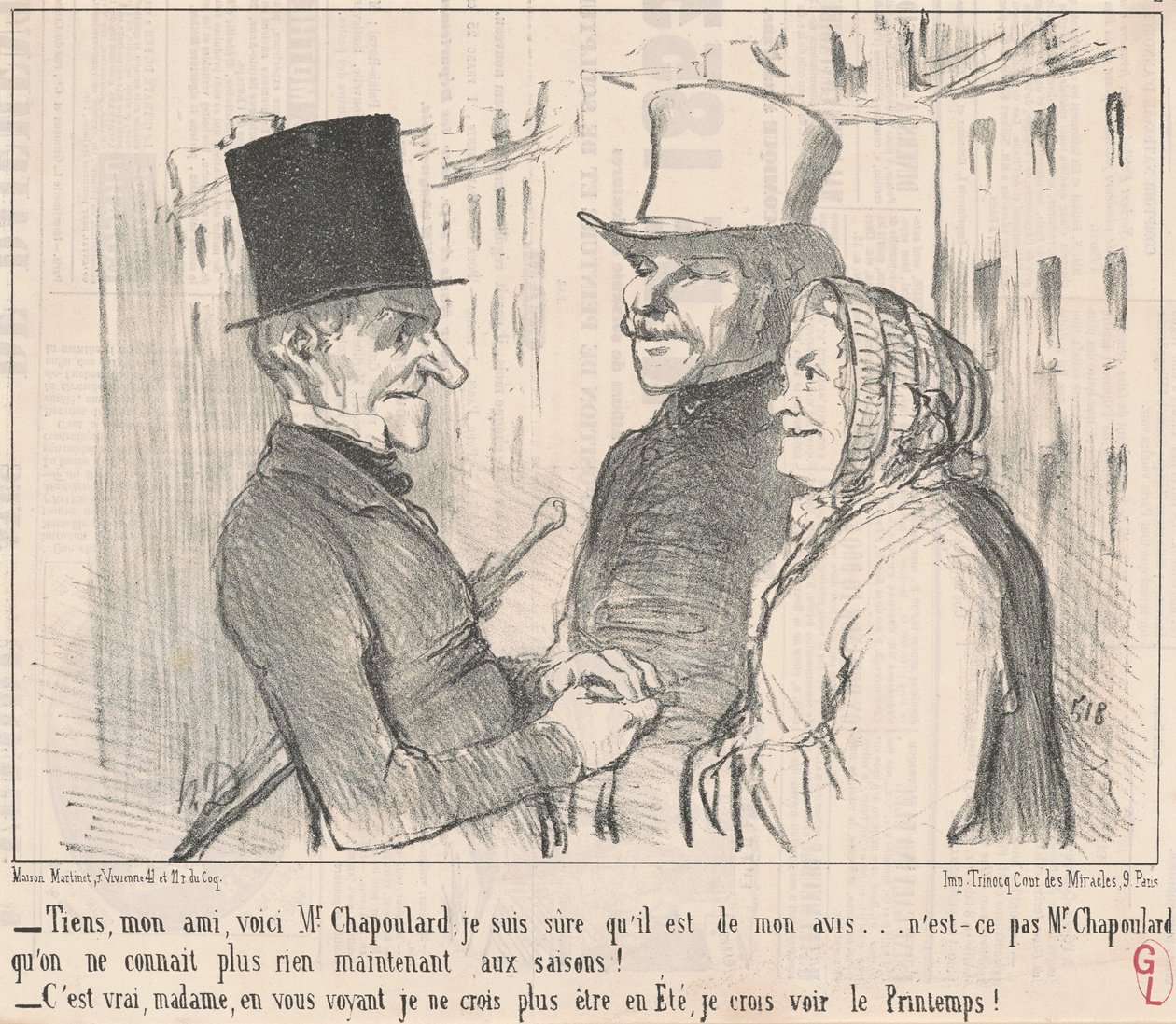 Hier, mein Freund, das ist Herr Chapoulard ... von Honoré Daumier