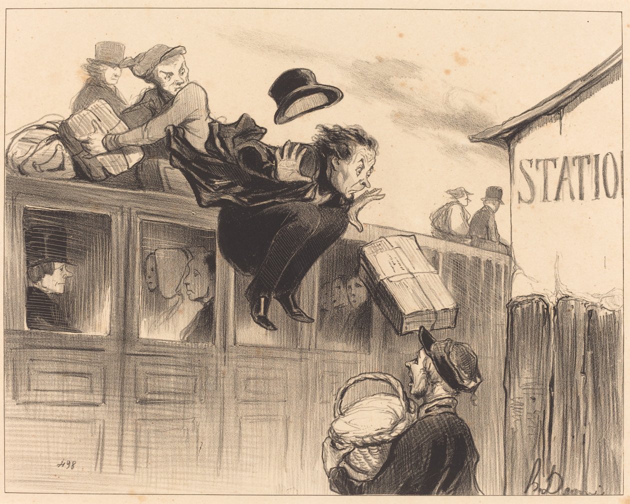 Dreißig Sekunden Stillstand von Honoré Daumier