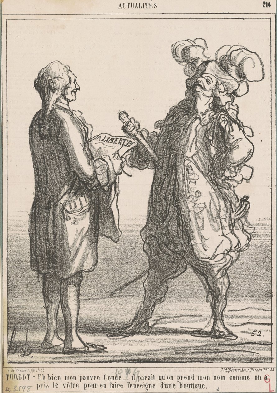 Turgot -- Nun, mein armer Condé ... von Honoré Daumier