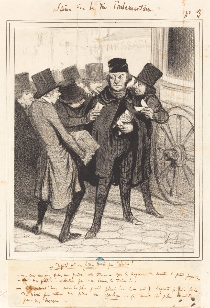Eine Vergnügungsreise nach Paris von Honoré Daumier