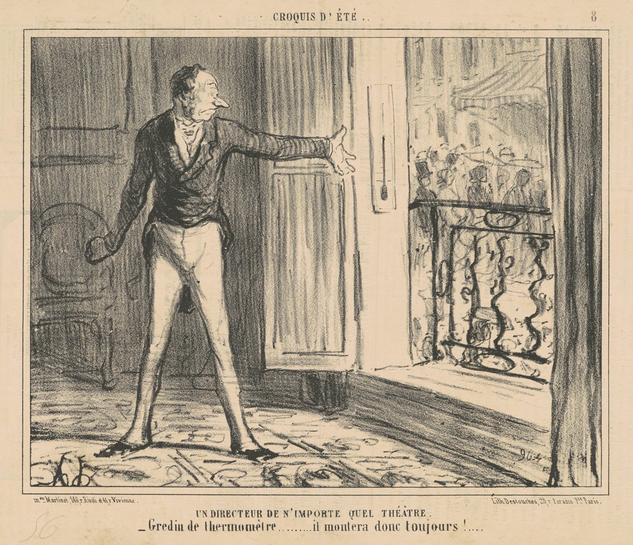 Ein Direktor eines beliebigen Theaters von Honoré Daumier