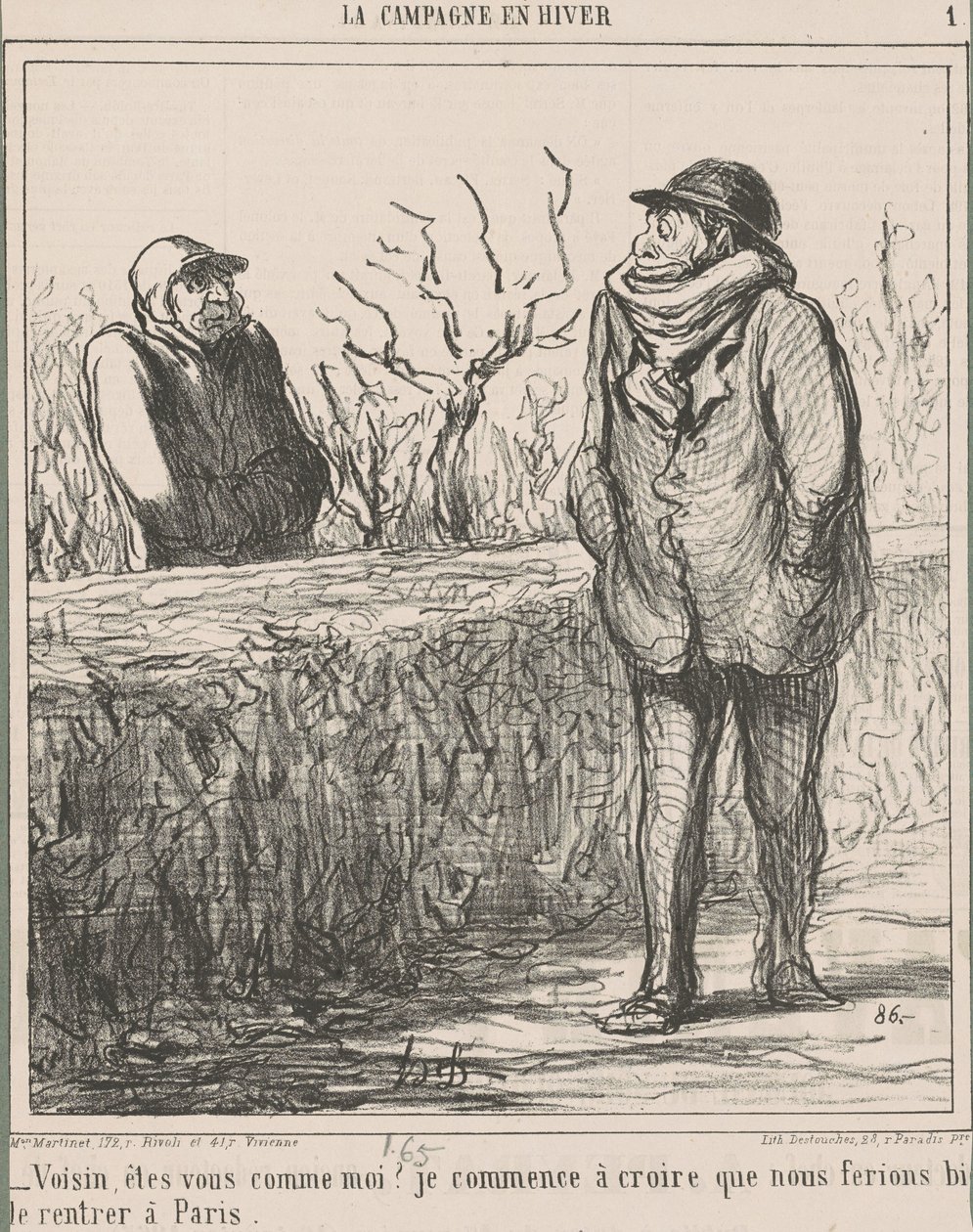 Voisin, sind Sie wie ich? ... von Honoré Daumier