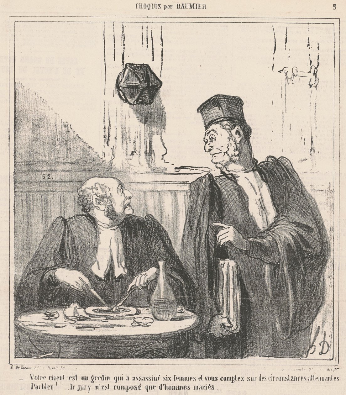 Ihr Kunde ist ein Schurke ... von Honoré Daumier