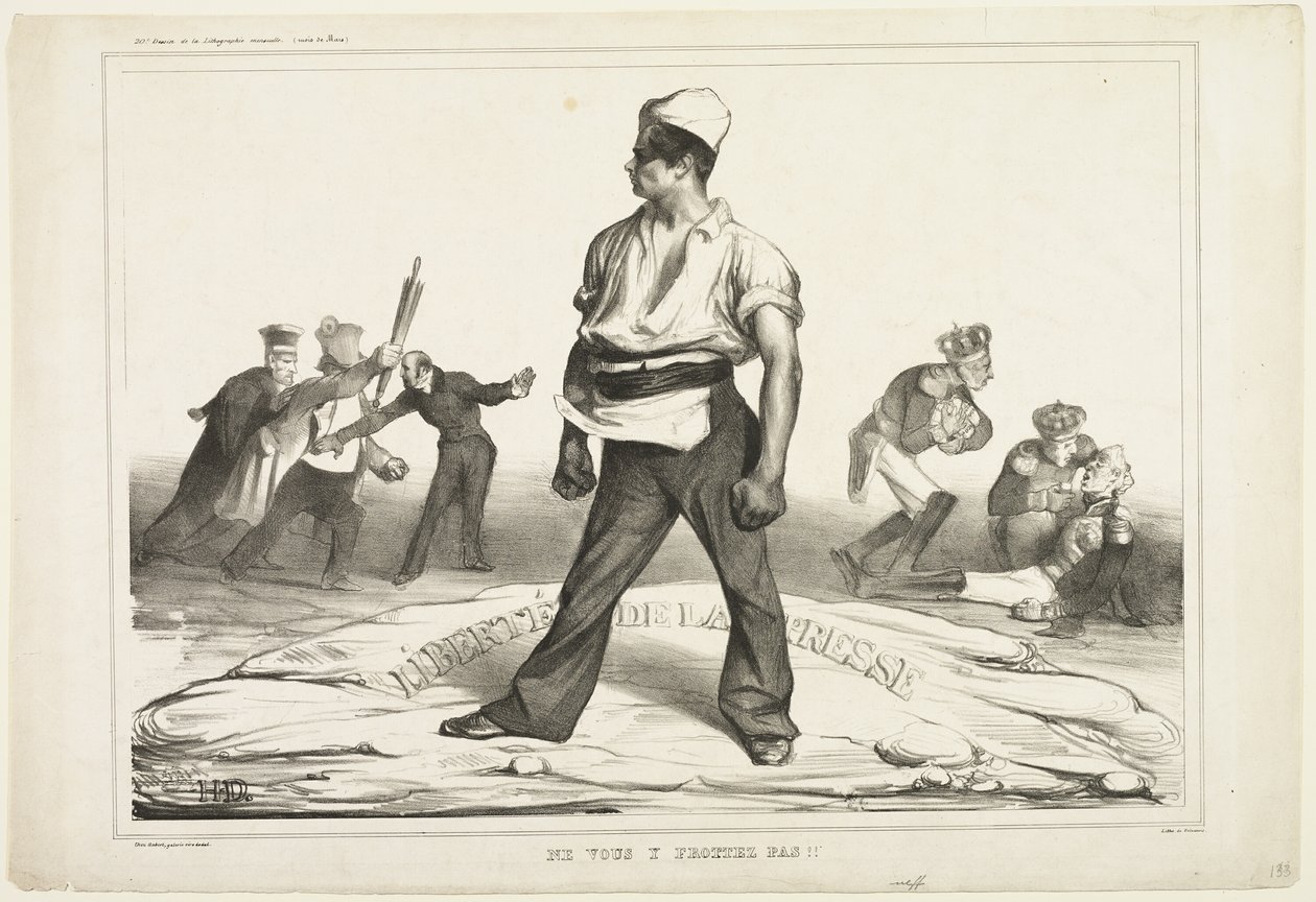 Misch dich nicht ein!, Tafel 20 von Honoré Victorin Daumier